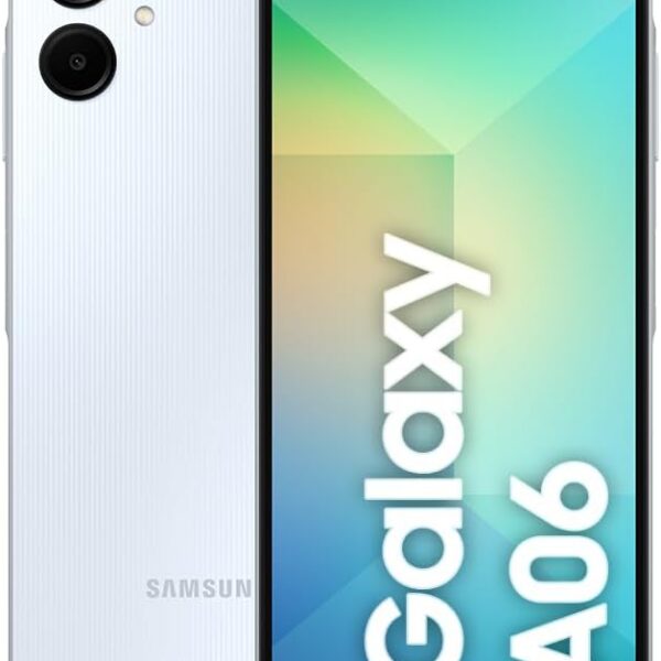 Samsung Galaxy A06 128GB: tela 6.7", bateria 5000mAh e câmera 50MP para mais desempenho e autonomia.