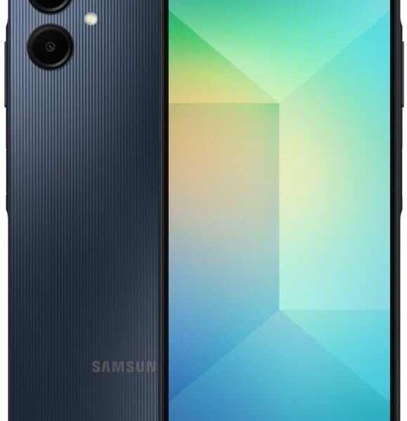 Samsung Galaxy A06 5G 128GB Preto com bateria 5000 mAh, câmera 50MP e 4GB RAM para performance e longa duração.