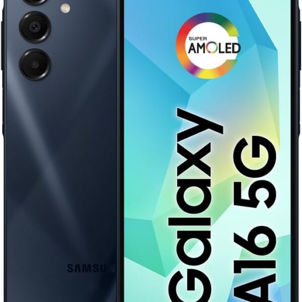 Samsung Galaxy A16 5G 128GB oferece tela 6.7”, câmera 50MP, NFC e bateria 5000 mAh para mais desempenho no dia a dia.