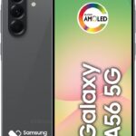 Samsung Galaxy A56 5G 256GB com tela 6.7" Super AMOLED, câmera AI 50MP, IP67 e bateria 5000 mAh: desempenho e resistência para comprar agora.