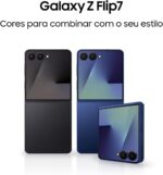 Samsung Galaxy Z Flip7 5G 256GB 12GB RAM, Câm. Dupla 50MP, Galaxy AI - Jetblack - Imagem 2