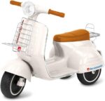 Scooter Banderetta Eletrica 6V Off White Bandeirante com faróis, música e fácil controle para passeios mais seguros e divertidos.