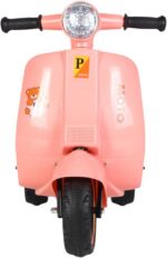 Scooter elétrica infantil Cubi Joy 6V com luzes, Bluetooth e música, ideal para diversão segura até 30kg em rosa vibrante - Imagem 2