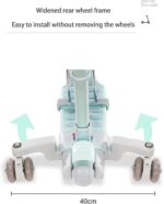 Scooter infantil 3 em 1 ajustável com rodas que piscam, segura, leve e ideal para crianças de 2 a 10 anos. - Imagem 2