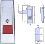 Semetall Fechadura Elétrica MS603 para armário: segurança prática, chave universal e instalação para portas de 4 mm. - Imagem 2
