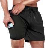 Short Duplo 2 em 1 para Corrida com Bolso Interno e Proteção UV20+ Johnny Key Fashion Wear, conforto e praticidade para treinos.