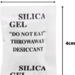 Silica gel sache pacote com 100: dessecante antimofo para proteger e conservar sapatos, bolsas e eletrônicos.