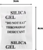 Silica gel sache pacote com 100: dessecante antimofo para proteger e conservar sapatos, bolsas e eletrônicos.