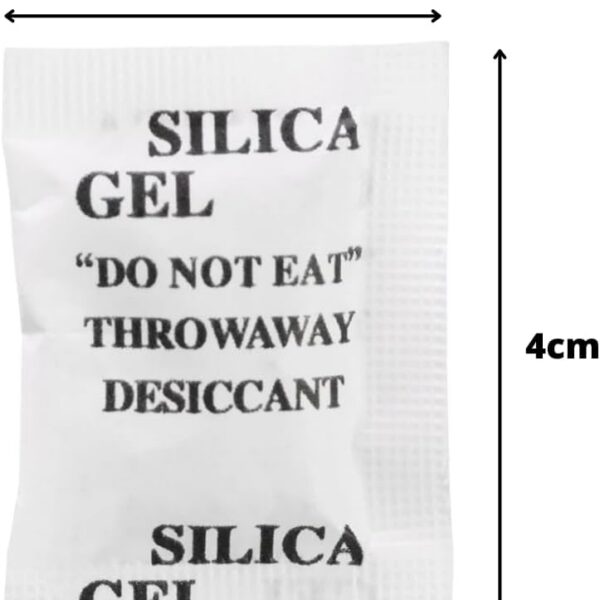 Silica gel sache pacote com 100: dessecante antimofo para proteger e conservar sapatos, bolsas e eletrônicos.