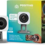 Smart Câmera Positivo 1080p: segurança com visão noturna, detecção de movimento e áudio bidirecional, compatível com Alexa
