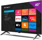 Smart TV 40 AOC Roku TV Full HD com apps de streaming e imagem nítida para sua casa