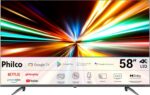 Smart TV 58 Philco 4K Google TV HDR10: imagem nítida, som Dolby e desempenho ideal para comprar agora.