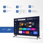 Smart TV HQ 24 HD sem bordas Android 12, design slim e imagem nítida para sua casa. - Imagem 2