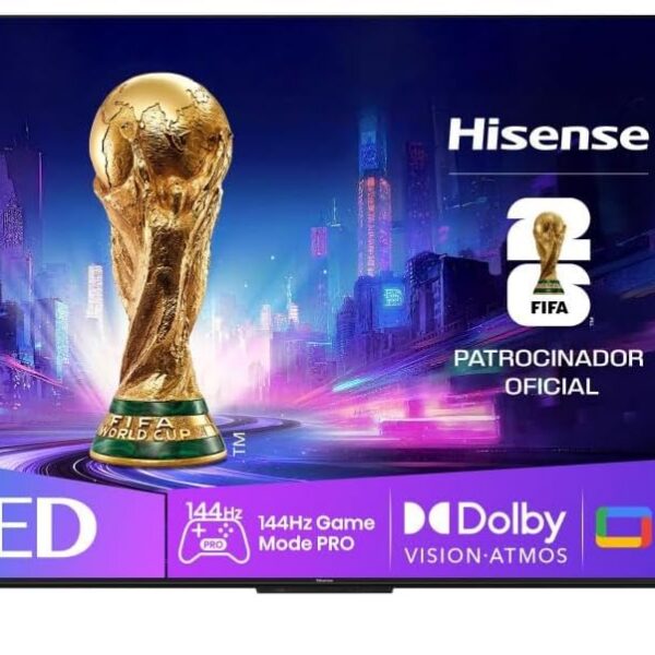 Smart TV Hisense QLED 4K 85 85Q7QG com Dolby Vision, Dolby Gaming, Alexa e Google para imagens imersivas e conectividade inteligente