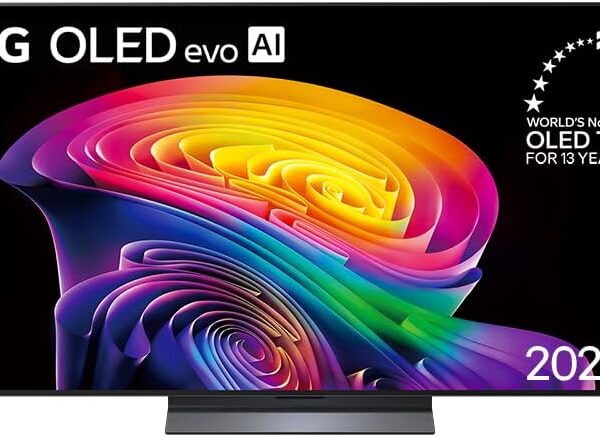 Smart TV LG OLED evo AI 4K C6 55 polegadas 2026 com cores vivas, pretos perfeitos e alto contraste para sua sala.