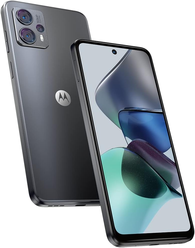 Smartphone Motorola Moto G23 4G 128 GB 4 GB RAM Smartphone Motorola Moto G23 4G 128 GB 4 GB RAM Grafite com câmera 50 MP, selfie 16 MP e áudio Dolby Atmos.