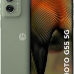 Smartphone Motorola Moto G55 5G 256GB 16GB com IA, câmera 50MP, NFC e tela 6.5” superbrilho para mais desempenho e bateria inteligente