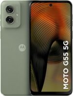 Smartphone Motorola Moto G55 5G 256GB 16GB com IA, câmera 50MP, NFC e tela 6.5” superbrilho para mais desempenho e bateria inteligente