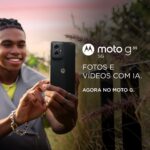 Smartphone Motorola Moto G55 5G 256GB 16GB com IA, câmera 50MP, NFC e tela 6.5” superbrilho para mais desempenho e bateria inteligente - Imagem 2