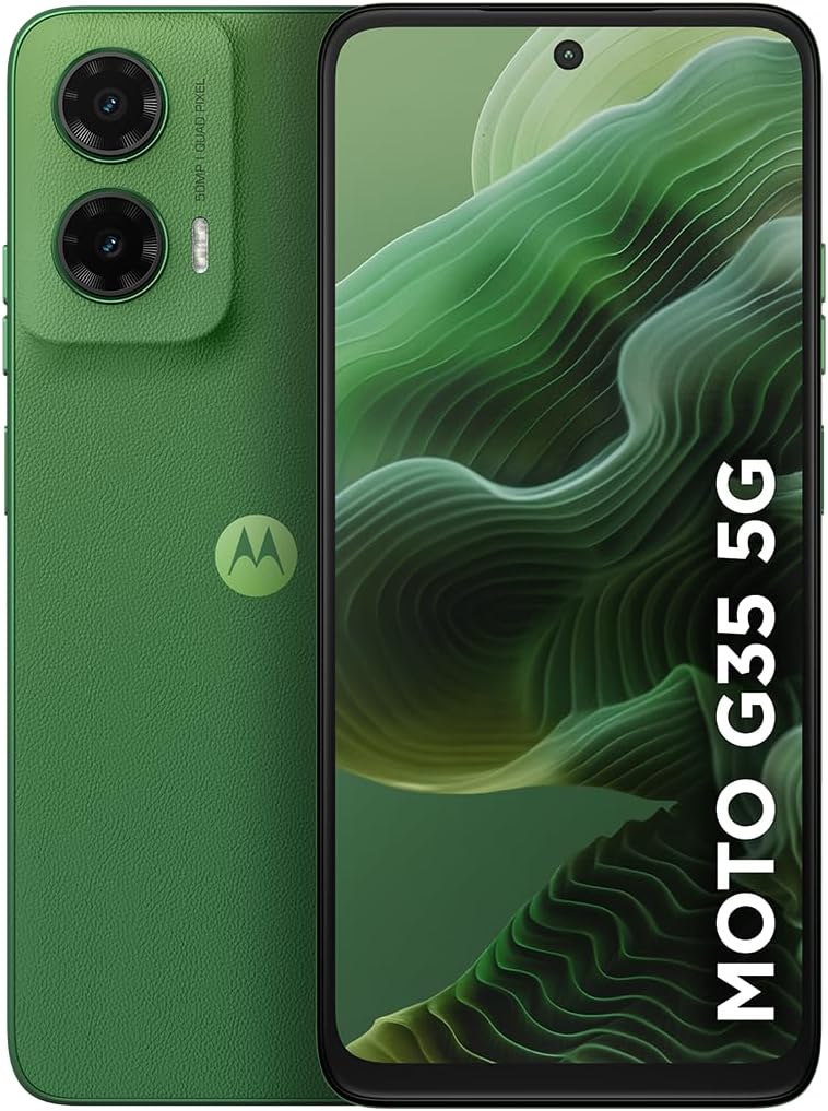 Smartphone Motorola Moto g35 5G - 128GB 12GB (4GB RAM+8GB Smartphone Motorola Moto g35 5G - 128GB 12GB (4GB RAM+8GB Ram Boost) e Camera 50MP com AI NFC Tela 6.7" com Superbrilho - Verde
