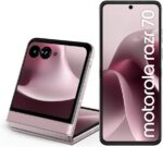 Smartphone Motorola Razr 70 5G 256GB: tela dobrável de 6,9", resistência Gorilla Glass Victus e bateria de longa duração.