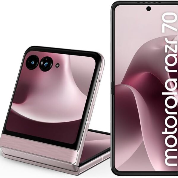 Smartphone Motorola Razr 70 5G 256GB: tela dobrável de 6,9", resistência Gorilla Glass Victus e bateria de longa duração.