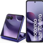 Smartphone Motorola Razr 70 Ultra 5G 512GB 24GB Roxo: mais potência, câmeras incríveis e tela dobrável para comprar agora.