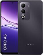 Smartphone OPPO A5 256GB 6GB Ram com bateria 6000mAh, carga 45W, câmera AI 50MP e resistência IP65.
