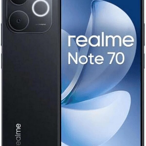 Smartphone Realme Note 70 8GB/256GB, bateria 6300mAh, tela 6,74" 90Hz, IP54 e resistência militar