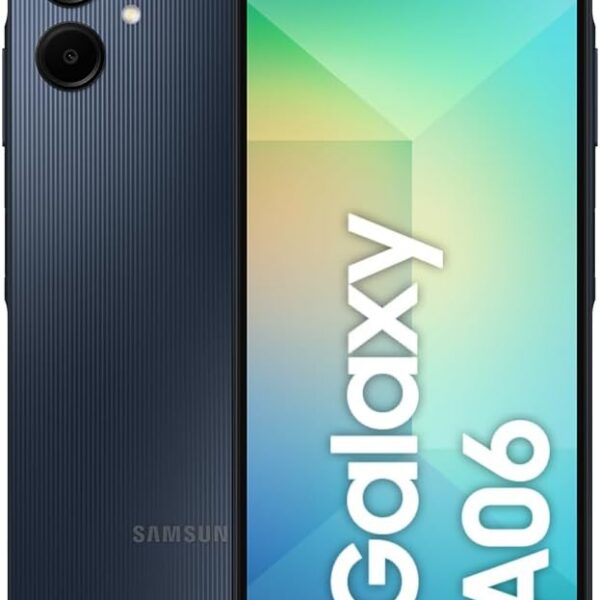 Smartphone Samsung Galaxy A06 128GB, 4GB RAM, Processador Octa-Core, Bateria de 5000mAh, Tela Infinita de 6.7", Câmera Traseira Dupla, Dual Chip - Azul Escuro
