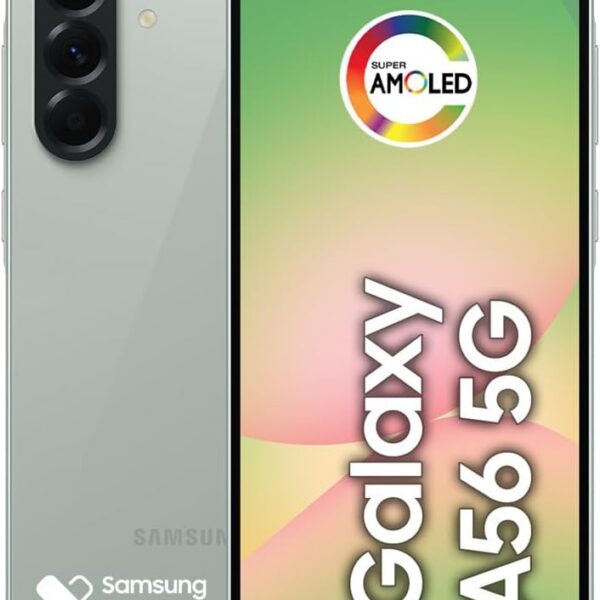 Smartphone Samsung Galaxy A56 5G 128GB, 8GB RAM, Câmera 50MP, IP67, Super AMOLED 6.7", Recursos AI, Verde