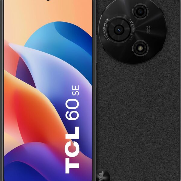 Smartphone TCL 60SE 512GB com 18GB RAM, tela 6.7" 90Hz, câmera 50MP e bateria 5200mAh.