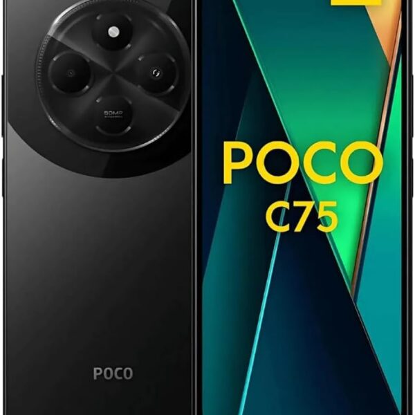 Smartphone Xiaomi Poco C75 NFC 8GB 256GB Preto: desempenho e armazenamento para comprar agora.