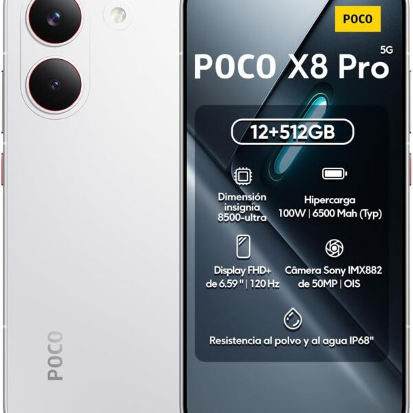 Smartphone Xiaomi Poco X8 Pro 512GB / 12GB Ram (Branco)