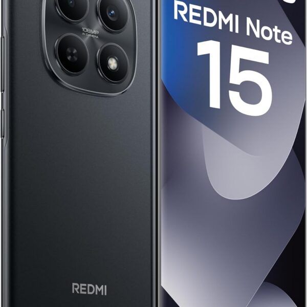 Smartphone Xiaomi Redmi Note 15 Preto 8GB RAM 256GB ROM (2510DRA23L)