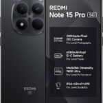Smartphone Xiaomi Redmi Note 15 Pro 5G 256GB 8GB RAM Preto Black com desempenho e armazenamento para sua compra ideal