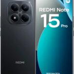 Smartphone Xiaomi Redmi Note 15 Pro 5G 512GB com 8GB RAM Preto para desempenho rápido e amplo armazenamento.