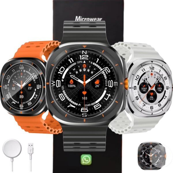 Smartwatch Microwear MA27 Ultra 47mm: estilo, GPS conectado e IP68 para mais praticidade no dia a dia.