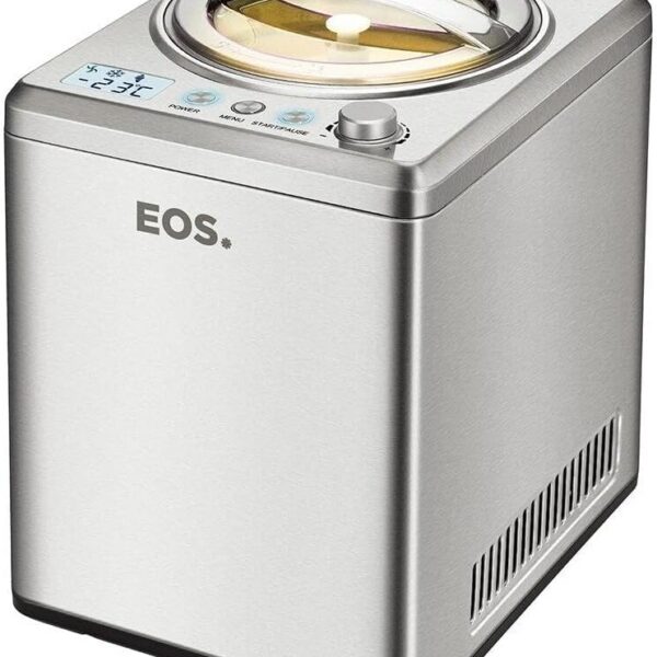 Sorveteira Expressa EOS 2,5 Litros Inox ESO03 110V: sorvete em até 60 minutos com display LED e função manter gelado.