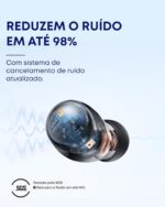 Soundcore Space A40: fone Bluetooth com ANC adaptativo, 50h de bateria, áudio Hi-Res e conforto premium. - Imagem 2