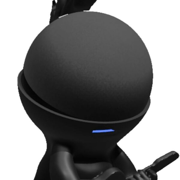 Splin Suporte Mesa Echo Dot 5 ou 4: mais som, captação e estilo Star Boy preto para sua Alexa.