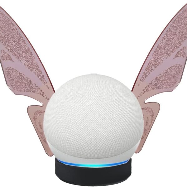 Splin Suporte Stand Mesa para Alexa Echo Dot 5 rosa: design elegante, encaixe seguro e toque decorativo exclusivo para seu ambiente.