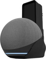 Splin Suporte para Echo Dot 5 ou 4: compacto, sem cabos aparentes, encaixe firme e praticidade na tomada.