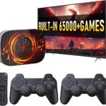 Super Console X4 Plus Retro Game Console Pre-Built-in 65000+Games, Retro Game Console With 65+ emulators,EmuELEC 4.6/Android 11.0/CoreE,S905x4,4K UHD Display