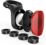 Suporte Airtag para bicicleta oculto, antirroubo e refletor, compatível com Apple Airtag e Garmin Varia