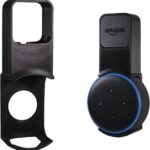 Suporte Alexa Echo Dot 3 com fio escondido e instalação sem furos, design minimalista e seguro.