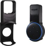 Suporte Alexa Echo Dot 3 com fio escondido e instalação sem furos, design minimalista e seguro.