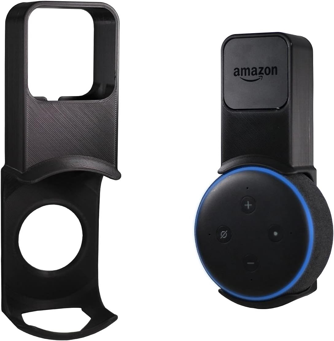 Suporte Alexa Echo Dot 3 com fio escondido e instalação Suporte Alexa Echo Dot 3 com fio escondido e instalação sem furos, design minimalista e seguro.