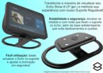 Suporte ajustável PEKO para Alexa Echo Show 8 3ª Geração: mais estabilidade, ângulo ideal e base antiderrapante em preto. - Imagem 2