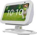 Suporte ajustável para Echo Show 5 3ª geração: fixação com ímãs, base antiderrapante e melhor ângulo de visualização.